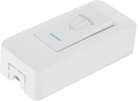 Interruptor de Alta Potencia Montaje en Superficie de Timbre, de Puerta | PC Blanco, Uso para Control de Acceso y Timbre, Adecuado para Armarios y Mesitas