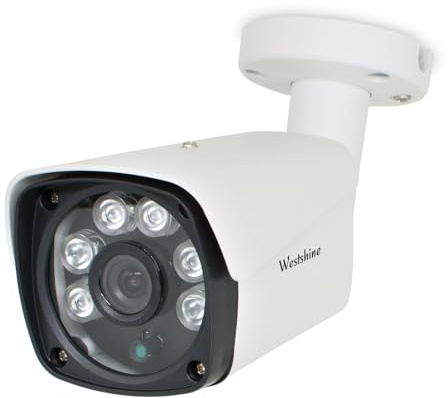 WESTSHINE 1080P 4-in-1 Telecamera di sicurezza AHD/TVI/CHI/CVBS Bullet 2.8 mm Ampio angolo di visione 65ft Visione notturna Telecamera di sorveglianza per interni da esterno(2.0Megapixel)