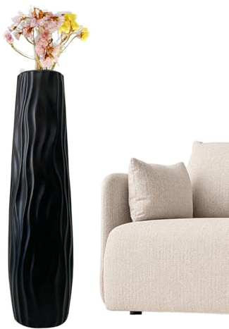 Jarrón Alto Decorativo para Suelo, jarrón de 58 cm, centros de Mesa, decoración Moderna y para Boda, Sala de Estar, Cocina, Lugar de Trabajo, hogar, casa de Campo y Dormitorio