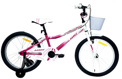 DEPORBIKES Bicicleta 20 Pulgadas niña | Bicicleta niña 6-9 años + Frenos V-Break + Estabilizadores + Cuadro Acero | Segura y Resistente