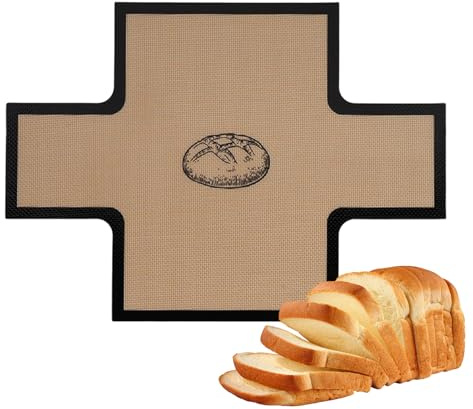Ancsttu Silicone Bread Loaf Pan Liners - Reusable Nonstick Baking Mat - Silicone Baking Mat for Dutch Oven | for Cookie Pastry Baked Goods Cakes Pizzas