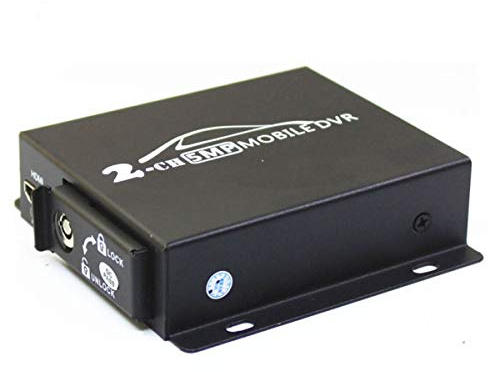 Mini Car Mobile DVR, 2CH 1080P AHD with Dual SD Slots & Remote for Car/Truck/Taxi/Motorcycle