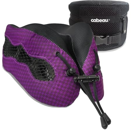 Cabeau Evolution Cool minnesskum resekudde för huvud och nacke, lila, 24 cm