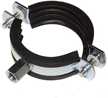 5 Stück Schraubrohrschellen Rohrschelle Stahl verzinkt (83-91 mm / 3)