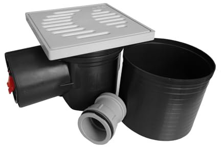 ACO Kellerablauf Junior DN100 mit Rückstauverschluss + Verlängerung u. Zulaufstutzen