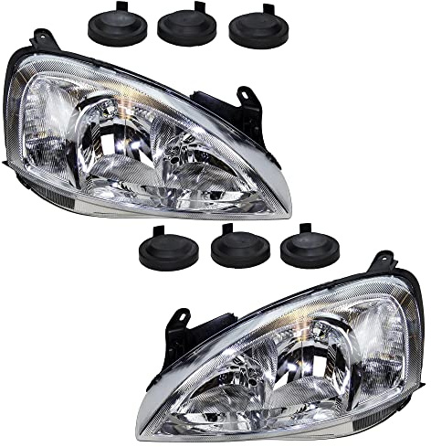 ATEC Germany 2x Hauptscheinwerfer vorne links + rechts H7 | Kompatibel mit: OPEL COMBO Kasten/Großraumlimousine, COMBO Tour, CORSA C, CORSA C Kasten/Schrägheck