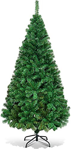 DREAMADE 180cm Weihnachtsbaum Tannenbaum, Künstlicher Christbaum, Kunstbaum Weihnachten Dekobaum, Weihnachtsbaum mit Metallständer (180 cm)