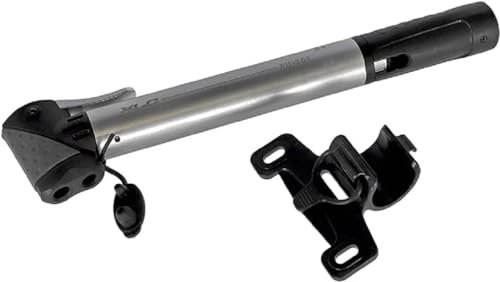 XLC Teleskop-Minipumpe Beta PU-T02 7 bar Silber Aluminium 230mm Dualkopf, 2501922201