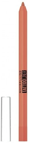 Maybelline New-York – Gelstift mit Tattoo-Effekt für Augen – wasserfest mit extremem Halt bis zu 36 Stunden – Tattoo Liner – Farbton Orange Flash (803)