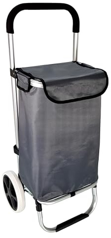 MY TRAVEL BAG Alu Trolley Einkaufstrolley Tasche Einskaufsroller Einkaufswagen (grau)