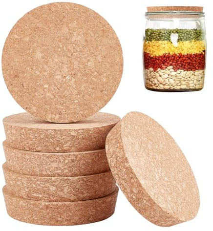 OLYCRAFT 6 große konische Korkstopfen Holzkorkendeckel Flaschendeckel Korkstopfen Weinflaschenverschlüsse 9.6~10.3cm Holzglaskorken Für Die Küche Hochzeitsgeschenk Einmachen
