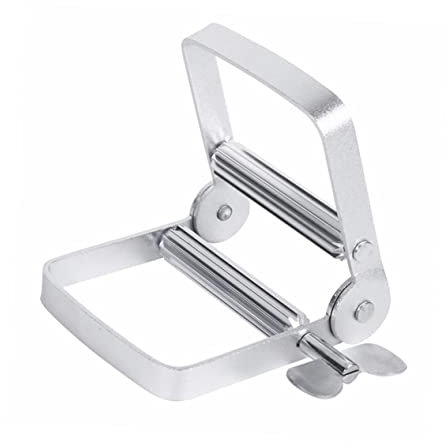 GLEAVI Werkzeug Zahnpasta Extruder Metall Zahnpasta Quetscher Metallständer Zahnpasta Tuben Quetscher Manueller Zahnpasta Auspress Clip Haarfärbe Creme Auspresswerkzeug Zahnpasta Auspress