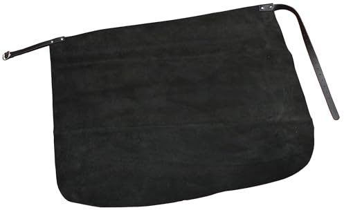 Förster-Fellnest | Extra starke Lederschürze | Bundschürze, Hüftschürze, Lederschurz | Kräftiges Velour Leder als Schweißerschürze, Schmiedeschürze, Tischlerschürze mit und ohne Tasche