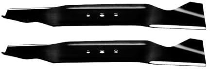 MAXPOWER EU-561512 Lame de Tondeuse á Gazon Adaptable sur MTD/CUB Cadet| remplace Le numéro de Fabrication 742-0496, 742-0496A, Noire