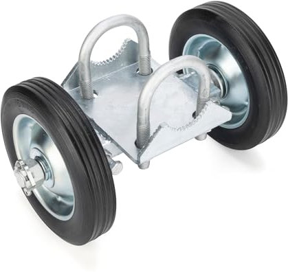 SANKINS 6 Rolling Gate Wheel Carrier Heavy Duty for Driveway Chain Link Fence, Gate Supporter Wheel Caster for Metal Tube Gates, Gate Helper Wheel for Swing Sliding Gate, 600lb Capacity
