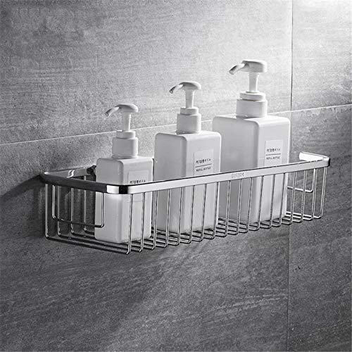 JLBopqaz Bathroom Shelf 304 Stainless Steel Shower Caddy Basket Wall Mount Bathroom Storage Shelves for Shampoo Candy Conditioner Soap Etagere Mural