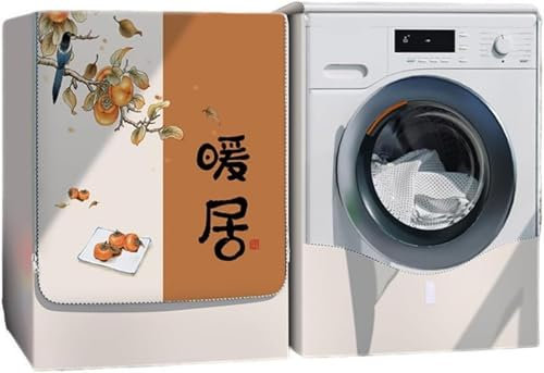 MLordoarf Waschmaschinenabdeckung Wasserdichter Staubdicht Sonnenschutz für Frontlader-Waschmaschine Staubdichte Abdeckung Tumble Waschmaschine Trocknerschutz