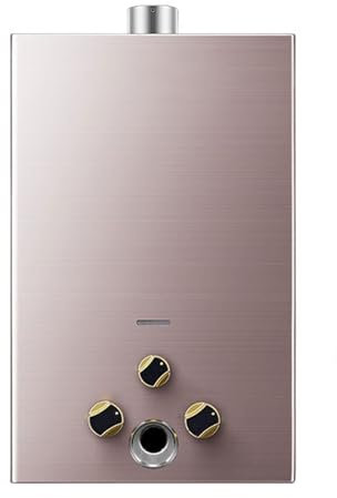 Stufetta Scaldabagno Elettrico, Scaldabagno a Gas, Stufetta Bagno Basso Consumo, Scaldabagno Istantaneo, con Manopola e Display Digitale(10l)