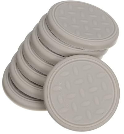 sourcing map 8Pcs Non-Slip Furniture Pads, 1.18 Round Anti Skid Rubber Caster Cups, Anti-Sliding Furniture Coasters, Anti Slide Floor Protectors Pads for Bed Couch Table (Beige)