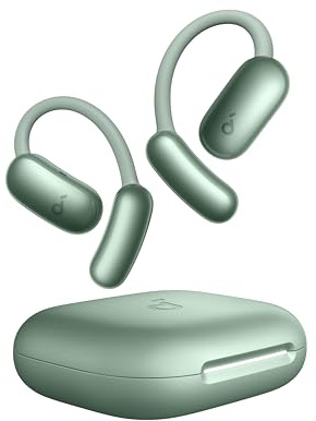 soundcore AeroFit 2 AI Assistant von Anker, Open-Ear-Kopfhörer, druckfreier Sitz, doppelt so kräftiger Bass, Echtzeit-Übersetzung, Hi-Res, 35 Stunden Wiedergabezeit, IP55