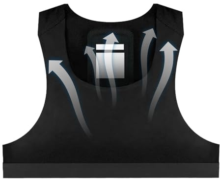 Sports Tracker Vest Soccer - Andningsbar GPS-träningsvagn | Justerbar träningsväst för fotbollsspelare | Kompressionsträningsväst för män och kvinnor | Spo-bib