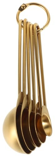 LABRIMP Lot de Cuillères Doseuses en Acier Inoxydable, Empilables et Portables, Prise Ergonomique, Cuisine et Pâtisserie, Finition Élégante