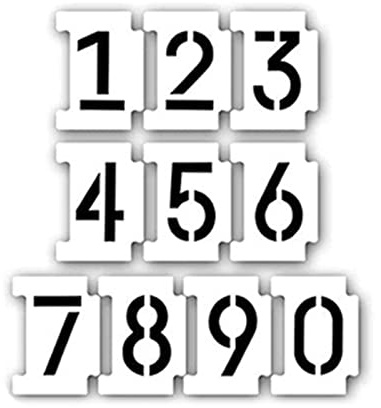 Stencil riutilizzabili per pittura a numeri, decorazione per la casa, modelli di disegno su carta, tela, carta, parcheggio, lettere in vetro, per legno e set di numeri, per Natale, porta, portico