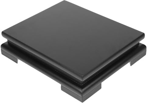 Gatuida Supporto Piante in Legno Rettangolare Piedistallo per Vasi Alzata Multiuso per Fiori Vasi e Acquari Design Naturale per Balcone Soggiorno Ufficio