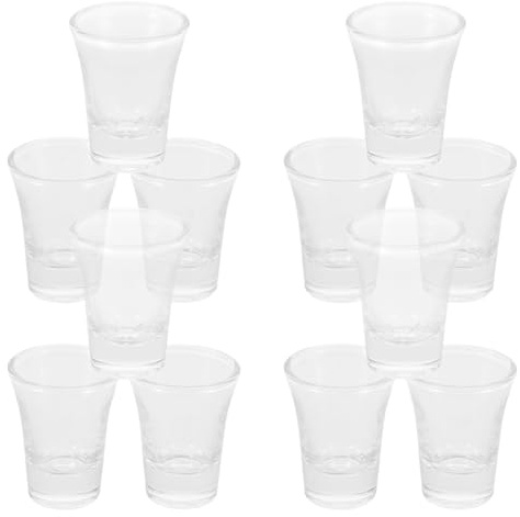 STOBAZA Lot de 24 Mini Calices en Verre pour Communion Religieuse Verres à Shot 15 Ml Réutilisables pour Célébrations et Messes