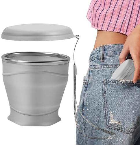 Genérico Vaso Plegable | Vasos de Silicona de Alimenticio de 260ml para Beber,Taza para Café Caliente - para Senderismo, Viajes, Mujeres, Hombres, Niños, Familia y Amigos