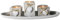 khevga Shabby Chic Tealight Holder Set of 3 – Grey Provence Heart Design, Elegant Candle Holders for Home Decoration, Table, Gift Idea, or Special Occasions