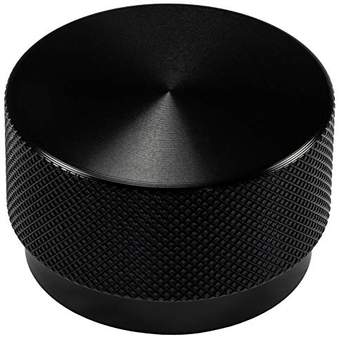 Gedotec Türknopf rund Möbelgriff schwarz matt Schrankknopf Aluminium Möbelknopf Vintage - GRAF BIG | Kommoden-Knopf Industrial für Schubladen & Schränke | 1 Stück - Möbel-Knauf Ø 50 mm mit Schrauben