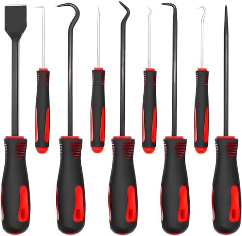 Juego de ganchos para quitar retenes y rascador de juntas