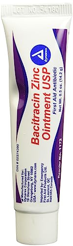 PM Medical Bacitracin Ointment, Bacitracin Zinc Ointment, .5 oz. Tube