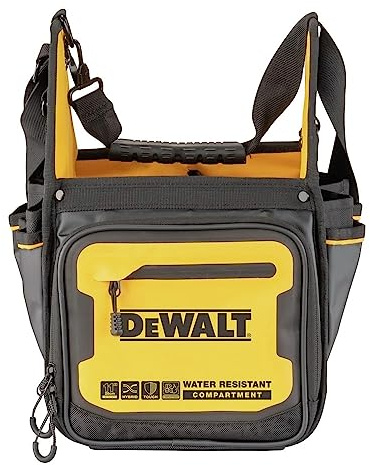 DEWALT Tool Bag, Electrician Tote, Tool Storage and Organization, Durable and Water Resistant, 11 Inch (DWST560105)