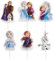 dekora - Kit pour Décorer des Cupcakes de la Reine des Neiges Cake Toppers en Papier - 8 Modèles 16 Unités