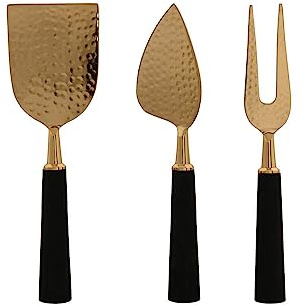 DKD Home Decor Cuchillos para Queso de la Marca, Multicolor (1 x 3,9 x 17,5 centímetros)