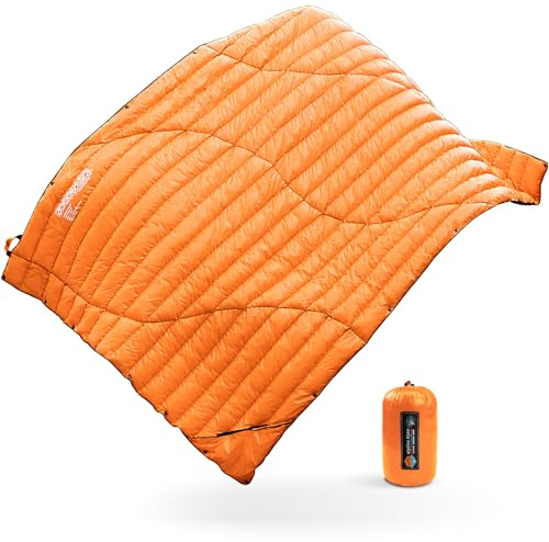 ZOOOBELIVES AlpliveR300 Ultraleichte Daunendecke, 650 Füllkraft, 650 Füllkraft, kompakte und warme Bettdecke für Reisen, Strand, Hängematte, Rucksackreisen – Erhöhen Sie Ihren Outdoor-Komfort