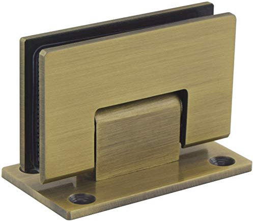 BULINO Cerniera for Porta in Vetro Pesante, Cerniera in Vetro da 1 Pezzo, Cerniera a 90 Gradi for Porta in Vetro for Bagno in Acciaio Inossidabile 304 montata a Parete