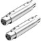 QIANRENON XLR a XLR - Adaptador de extensión para micrófonos XLR hembra a hembra XLR (conector XLR simétrico, para ampliación de altavoces de escenario XLR, 2 unidades)