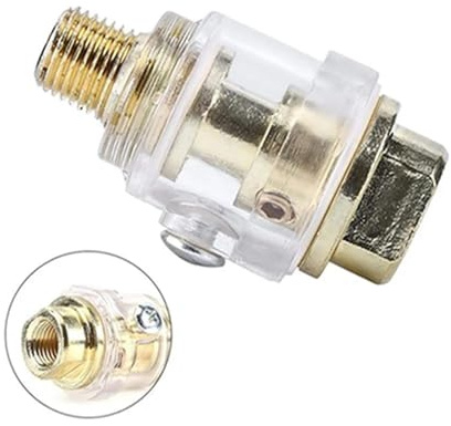 BOSPFJG Hardware Oiler Lubricator of 1/4 BSPT Mini in-Line Oiler Lubricator for Pneumatic Tool & Air Compressor Pipe