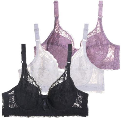 Bralettes for Women, Ladies Sexy Lace Push Up Bralettes, Padded Supportive Full Cup Soft Underwear