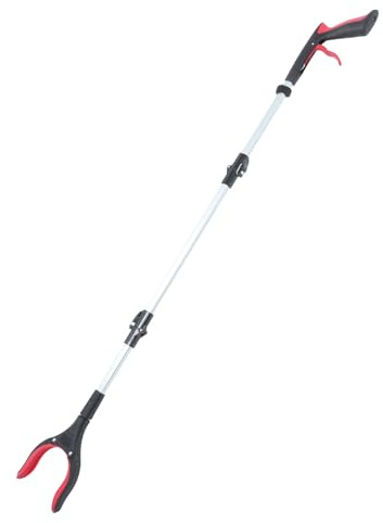 GALPADA Pinza de Alta Resistencia Plegable Herramienta de Agarre Portátil Mango Largo Ergonómico para Recoger Basura en Interiores y Exteriores sin Contacto Directo para Usuarios Mayores