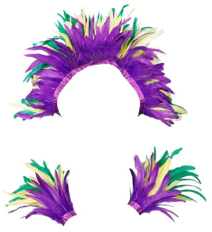 Celanisai Costume de carnaval gothique pour femme, avec plumes, écharpe, poncho, Halloween, fête, costume, cape, boa en plumes, châle, gothique, Halloween, cosplay, P violet, taille unique