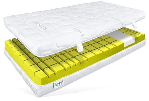 Matratzen Perfekt Kaltschaummatratze Terra Med Visco 140x200 H4 24 cm | Kern 9-Zonen-Visco-Schulterzone Memory-Effekt edlem Tencel-Bezug belastbar bis 120 kg