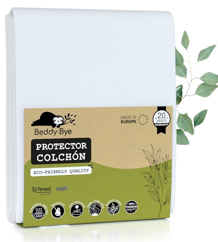 Protège Matelas 140x190-40 cm Qualité Supérieure Oeko-TEX® ~ Alèse Imperméable en Fibre Luxe Tencel™ Écologique ~ Forme Drap Housse