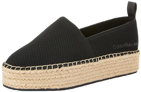 Calvin Klein jeans dam plattform Espadrille Uc Yw0yw01377, Svart, 39.5 EU