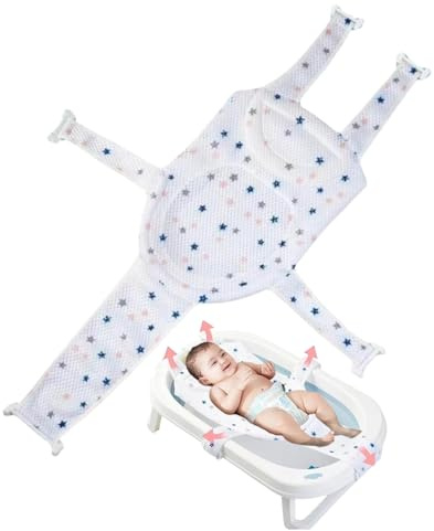 ZLXFT Badewannensitz Baby,Baby Badewanne Pad,Baby Bad Stützkissen,Babybadenetzt,Antirutsch Baby Aufhängungs Pad,Einsatz Babywanne Badewanneneinsatz,Babybadenetzt Babywannenmatte, Baby Badezubehör