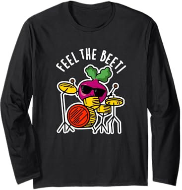 Feel The Beet Lustiges Veggie Wortspiel Langarmshirt