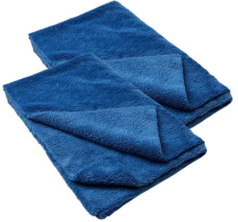 Tek Automotive Twin Pack 510GSM Edgeless Microfibre Detailing Towels – 50x80cm, Scratch-Free Buffing, Polishing & Drying Cloth